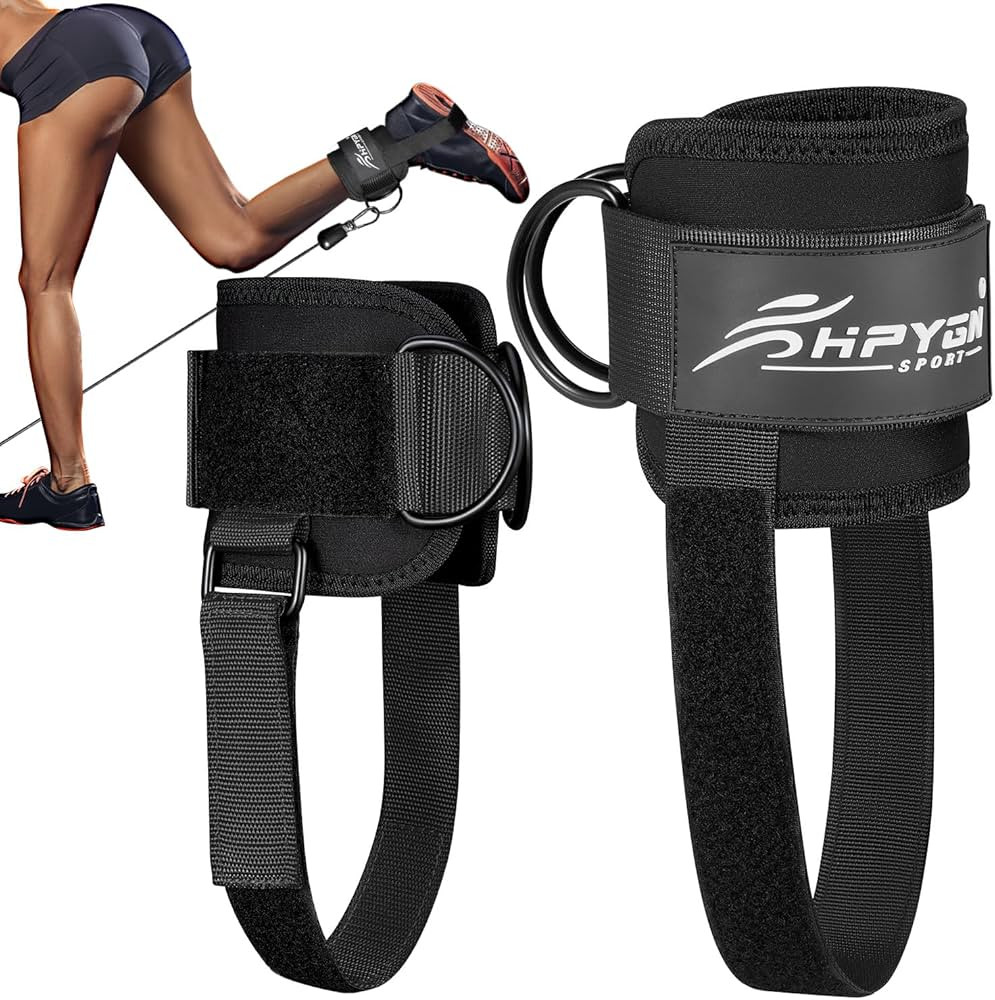 Ankle Strap for Cable Machine, Padded Ankle Straps for Cable Machine Kickbacks, Glute Workouts, L... | Amazon (US)