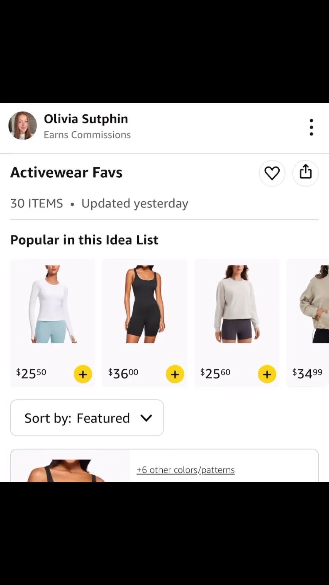 Check out my activewear favs on my amazon storefront! 

https://www.amazon.com/shop/olivia_sutphin/list/XBBS50LKX1PP?ref_=aipsflist 

#LTKFindsUnder50 #LTKActive