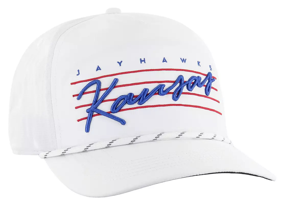 '47 Adult Kansas Jayhawks White Down Burst Hitch Adjustable Hat | DICK'S Sporting Goods