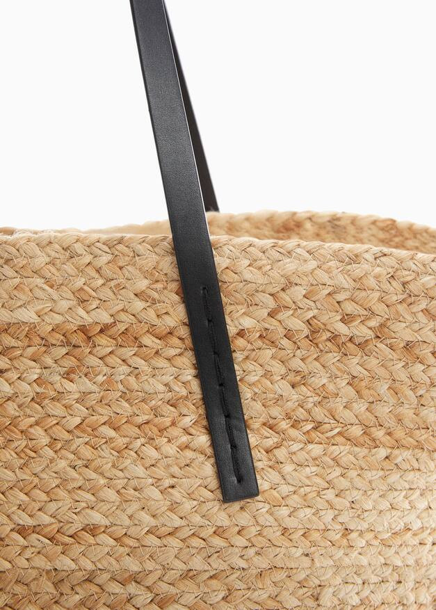 Double strap basket bag | MANGO (US)