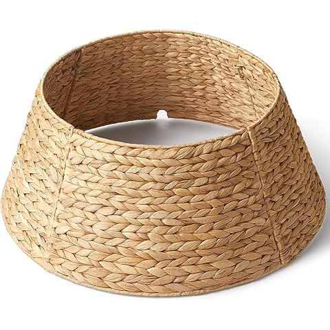 Best Choice Products 24in Christmas Tree Collar, Woven Hyacinth 3-Piece Holiday Rattan Tree Skirt... | Amazon (US)