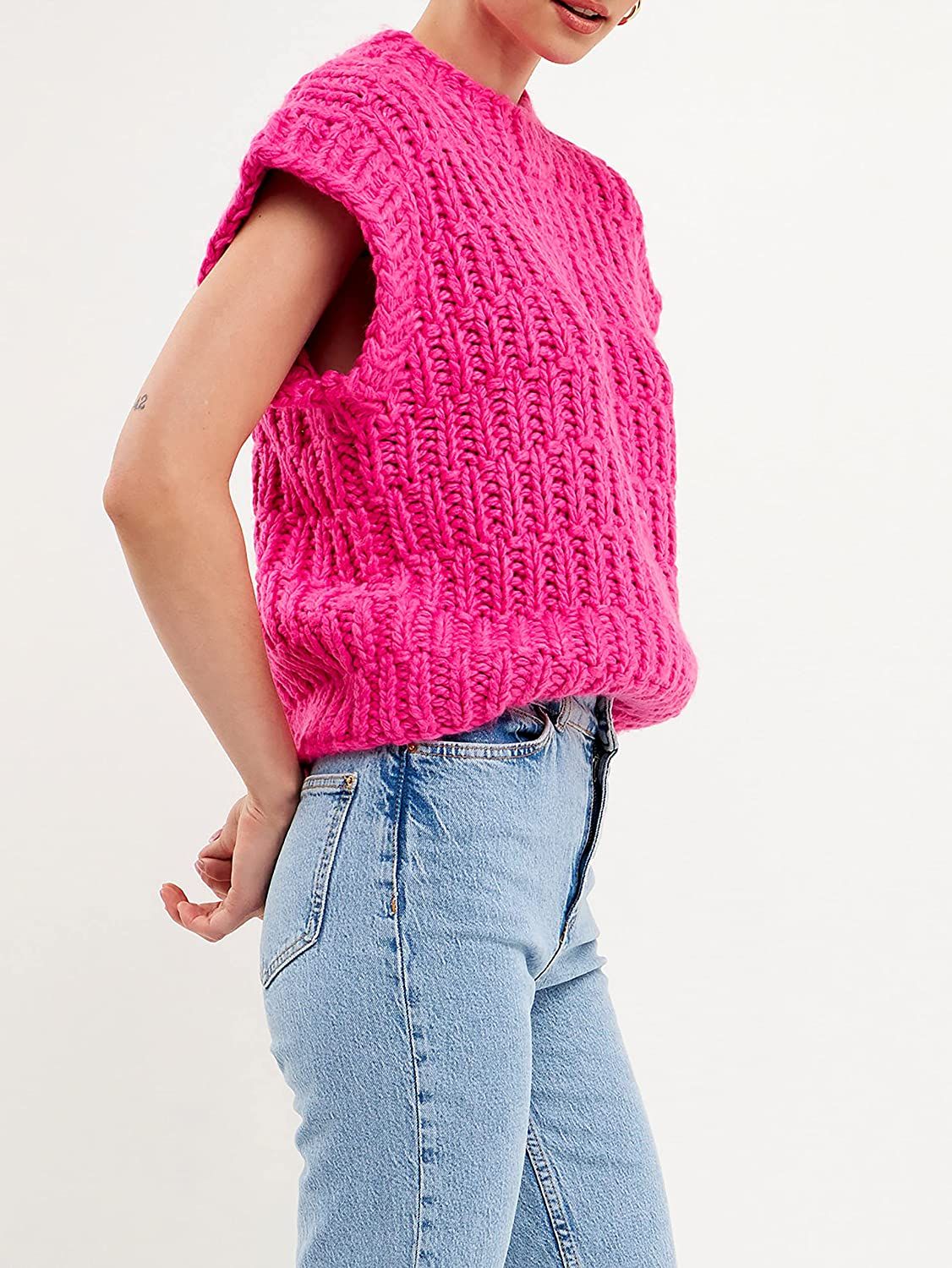 English Factory Chunky Knit Sweater Vest | Amazon (US)
