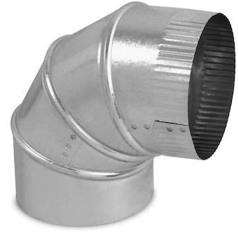 IMPERIAL 4-in x 4-in Galvanized Steel Round Duct Elbow | Lowe's