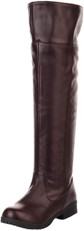 Men's Costume Boots Knee High Equestrian Riding Tall Boots Cosplay Shoes | Amazon (US)