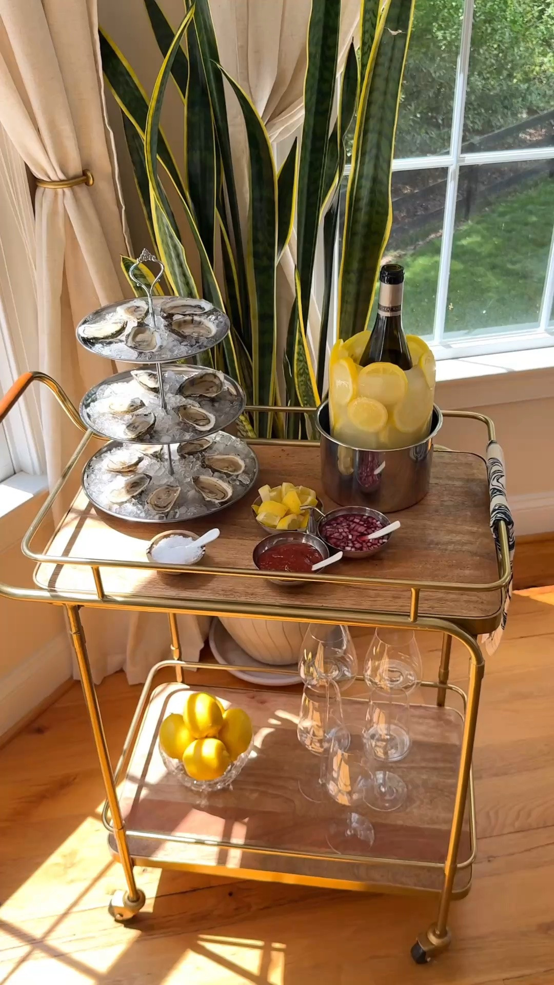 At home oyster bar 🦪🥂

#LTKHome
