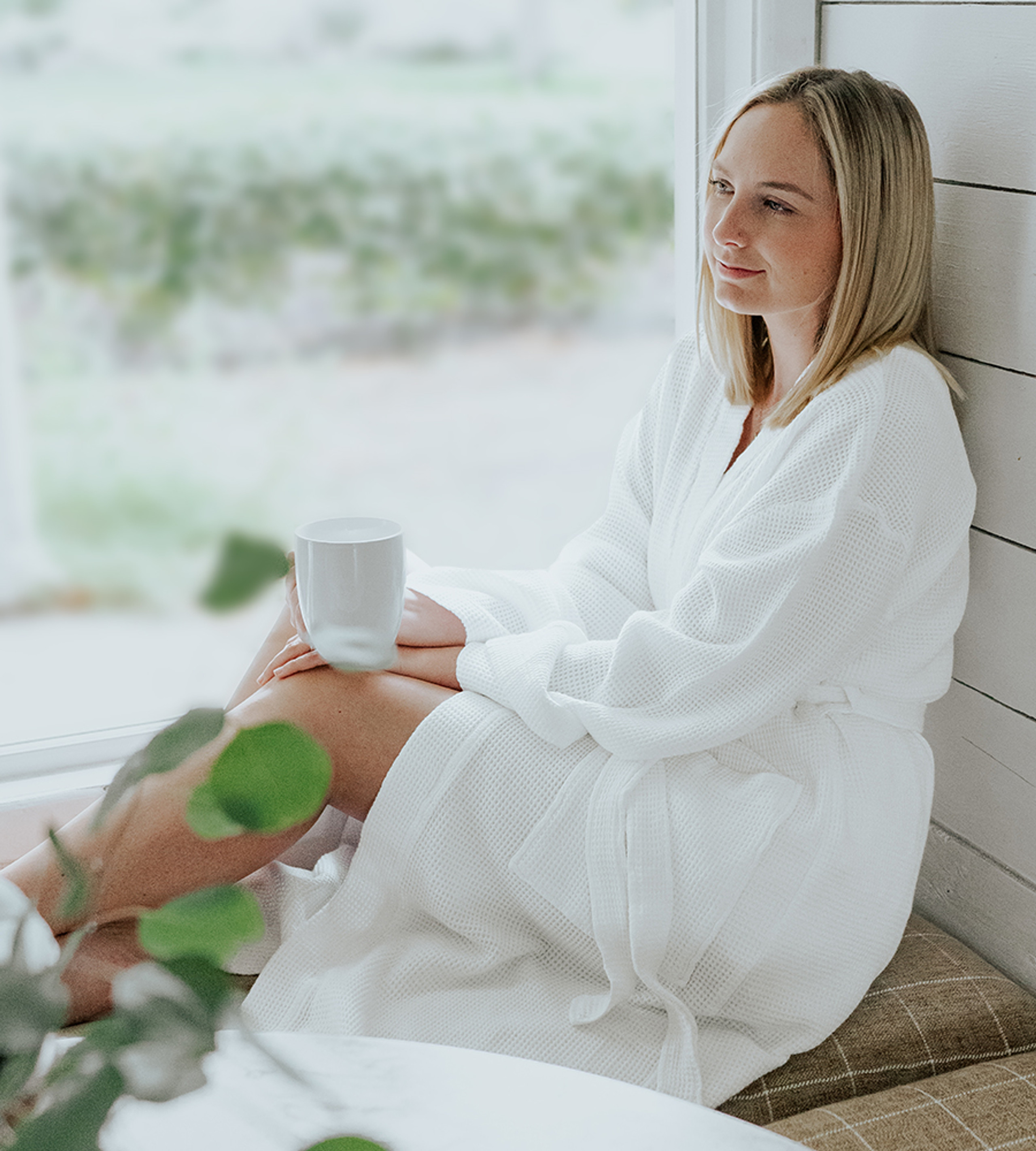 Bamboo Waffle Knit Robe (Unisex) | Cariloha