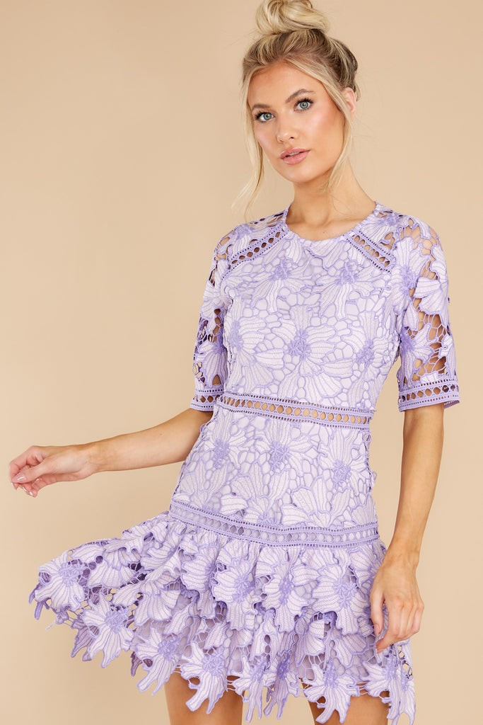 Oblivious Beauty Lavender Lace Dress | Red Dress 
