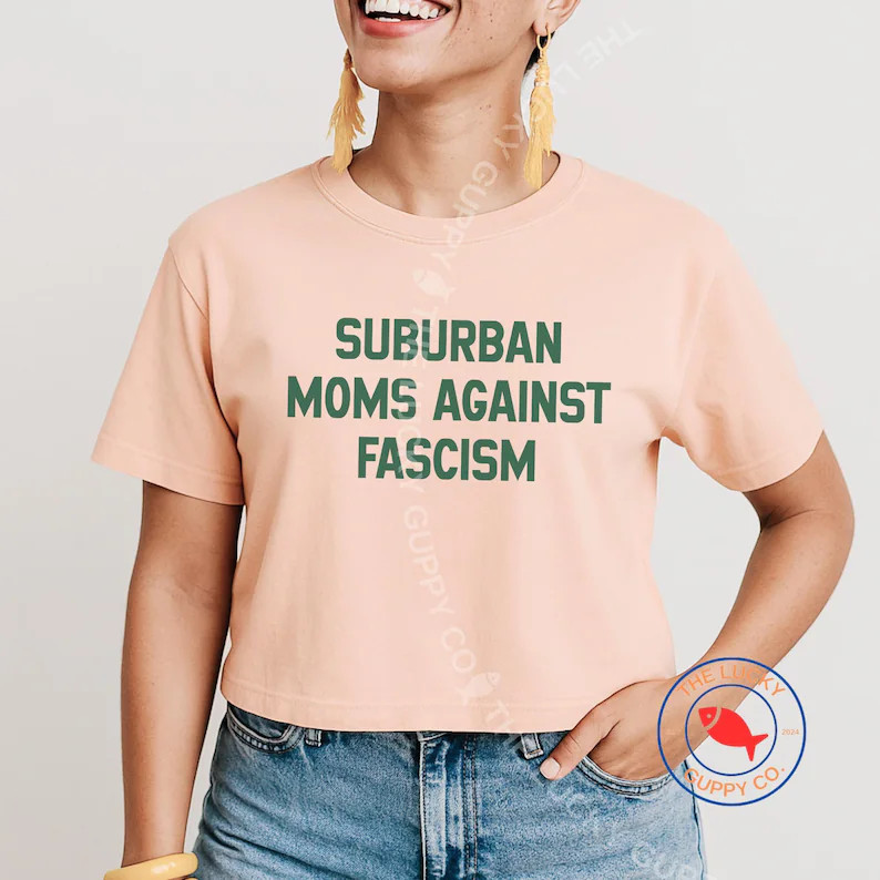 Suburban Moms Against Fascism Womens Boxy Shirt, Raise Kind Humans, Raising the Feral and Headstr... | Etsy (US)