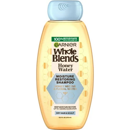 Garnier Whole Blends Honey Water Moisture Restoring Shampoo Dry Hair for Adults 12.5 fl oz | Walmart (US)