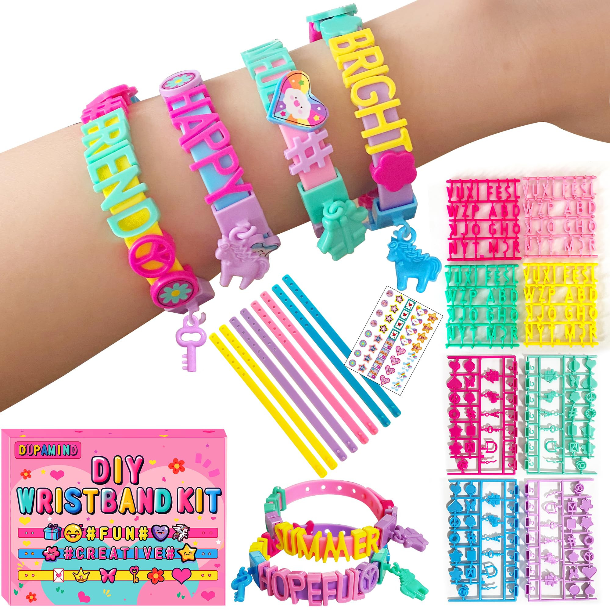 Art & Craft Kits for Kids, DIY Friendship Bracelet Making Kit for Girls, Jewelry Making with Char... | Amazon (US)