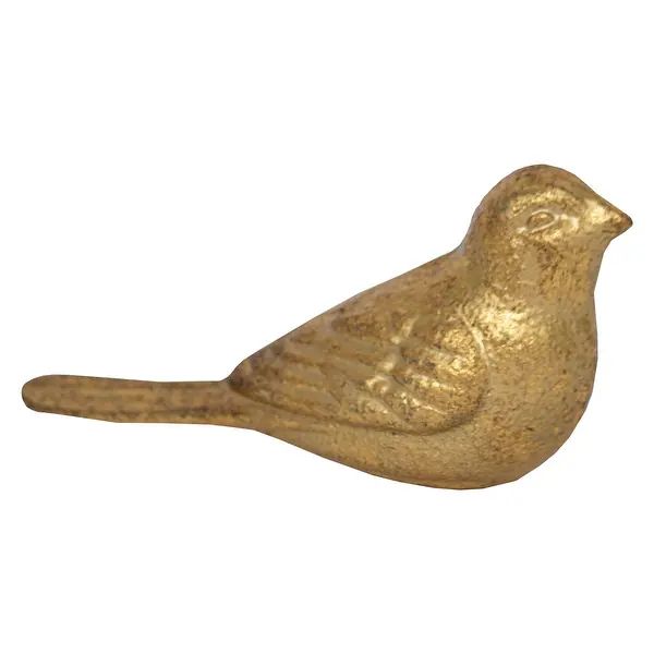 Foreside Home & Garden Brass Cast Iron Bird Figurine | Bed Bath & Beyond
