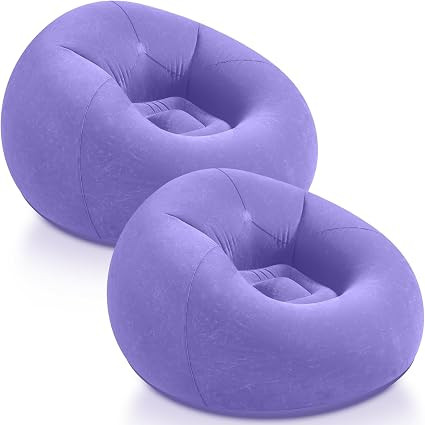 Realspring Inflatable Bean Bag Chairs Outdoor Blow up Camping Chairs Inflatable Lazy Sofa Folding... | Amazon (US)