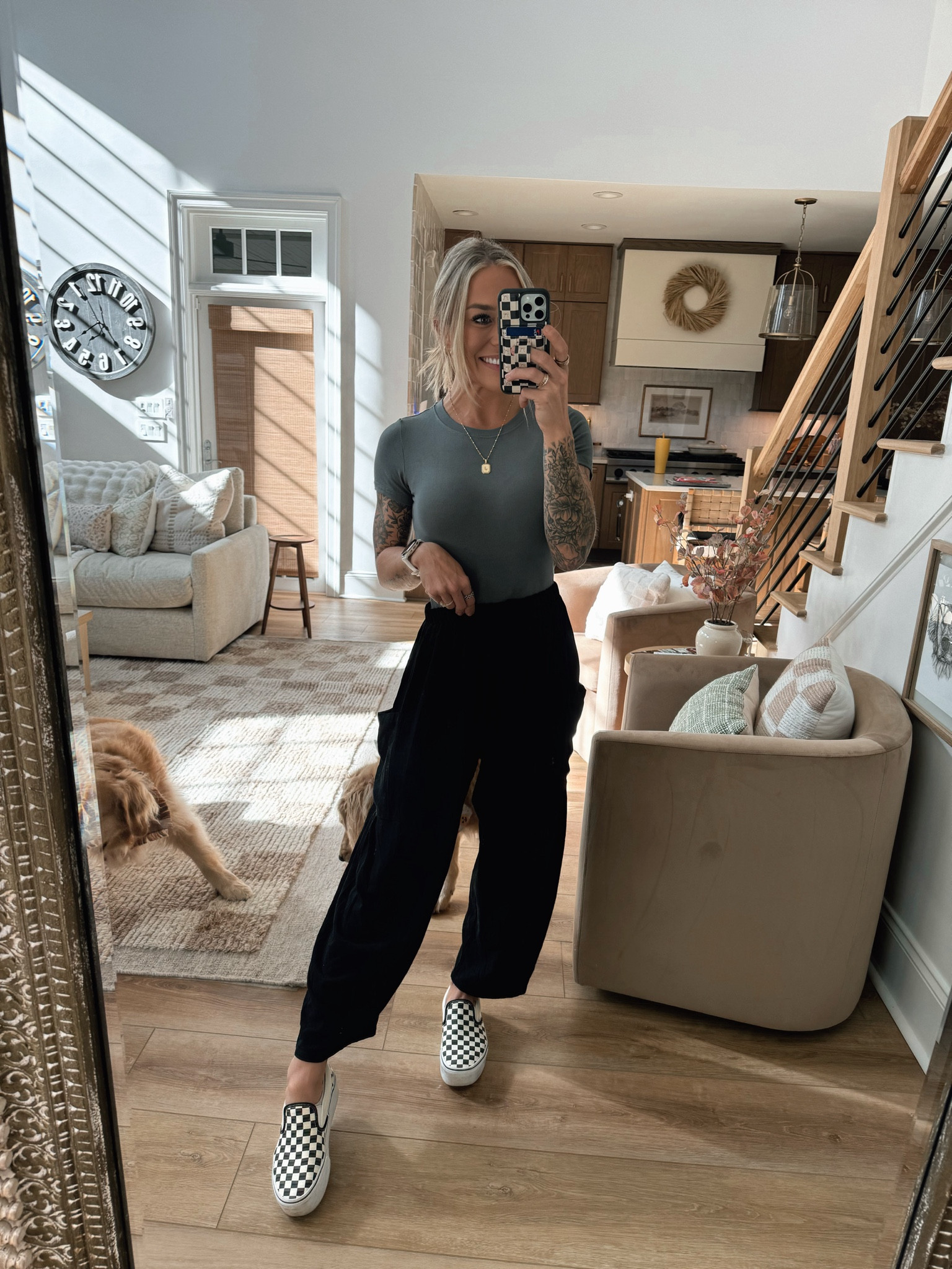 Amazon OOTD🤎🍂🌿 this bodysuit comes in a pack of 5, super stretchy & comfy! Pants are extremely flowy & comfy as well! TTS shoes, S top / bottom! 

Fall style / fall fashion / amazon fashion / casual / comfy / Holley Gabrielle / neutrals 

#LTKSeasonal #LTKStyleTip #LTKFindsUnder50