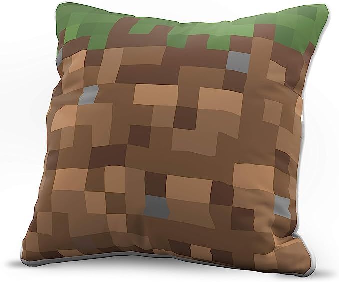 Jay Franco Minecraft Decorative Pillow Cover Dirt Block | Amazon (US)