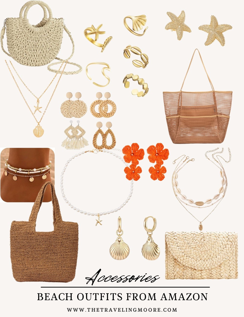 Beach accessories from Amazon - beach jewelry and beach bags 

#LTKTravel