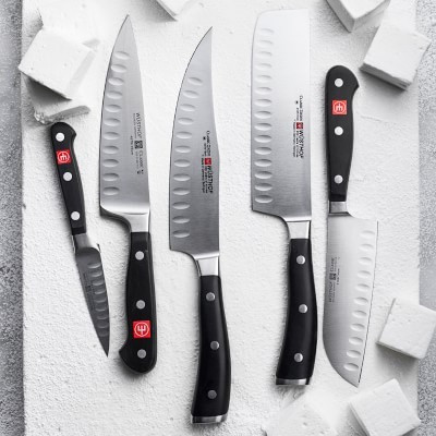Wüsthof Classic Hollow-Edge Santoku Knife | Williams-Sonoma