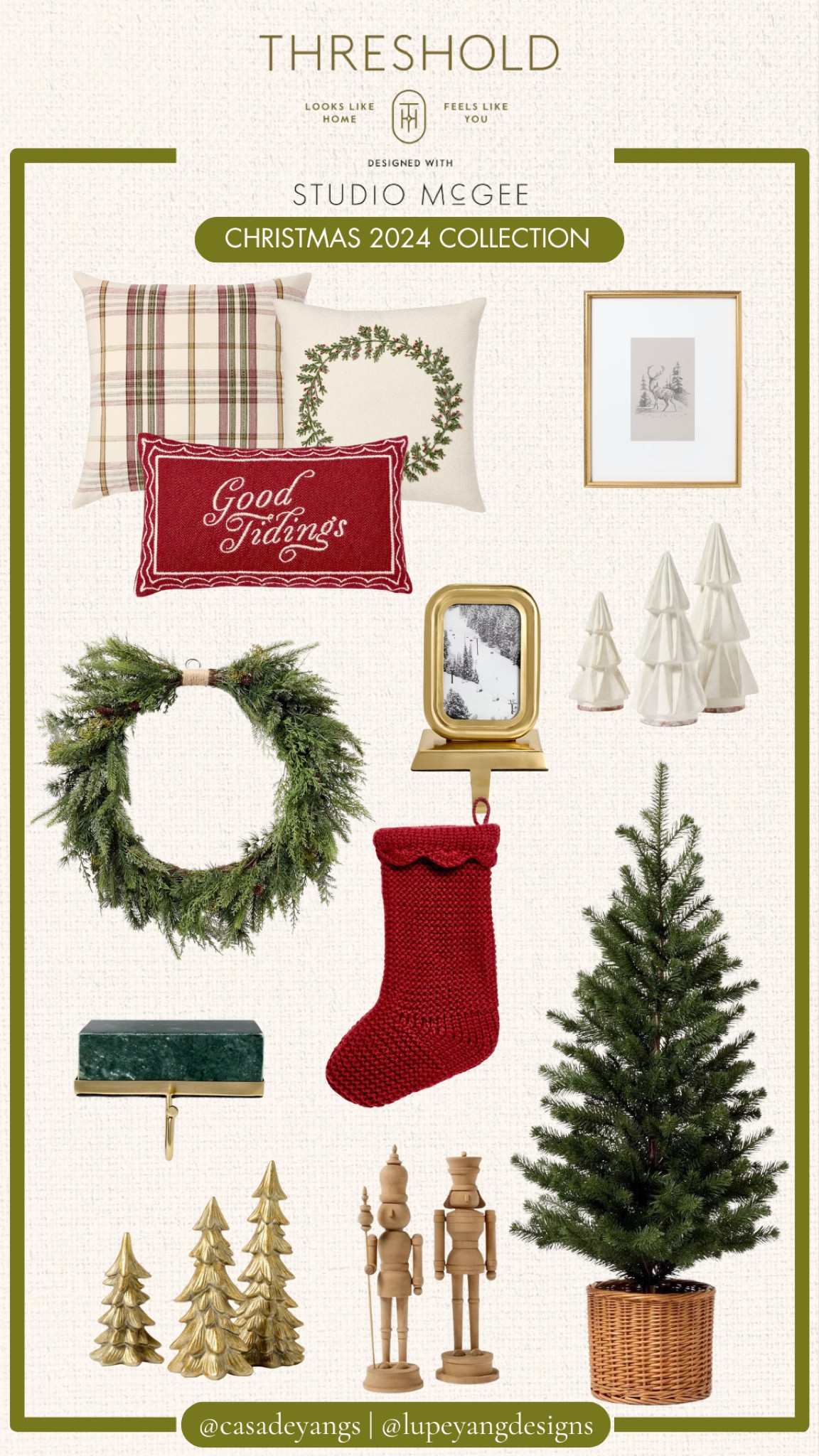 THRESHOLD X STUDIO MCGEE | STUDIO MCGEE TARGET | STUDIO MCGEE 2024 CHRISTMAS COLLECTION | CHRISTMAS | CHRISTMAS DECOR | HOLIDAY DECOR | NEW HOLIDAY DECOR AT TARGET | TARGET

#LTKSeasonal #LTKHome #LTKHoliday