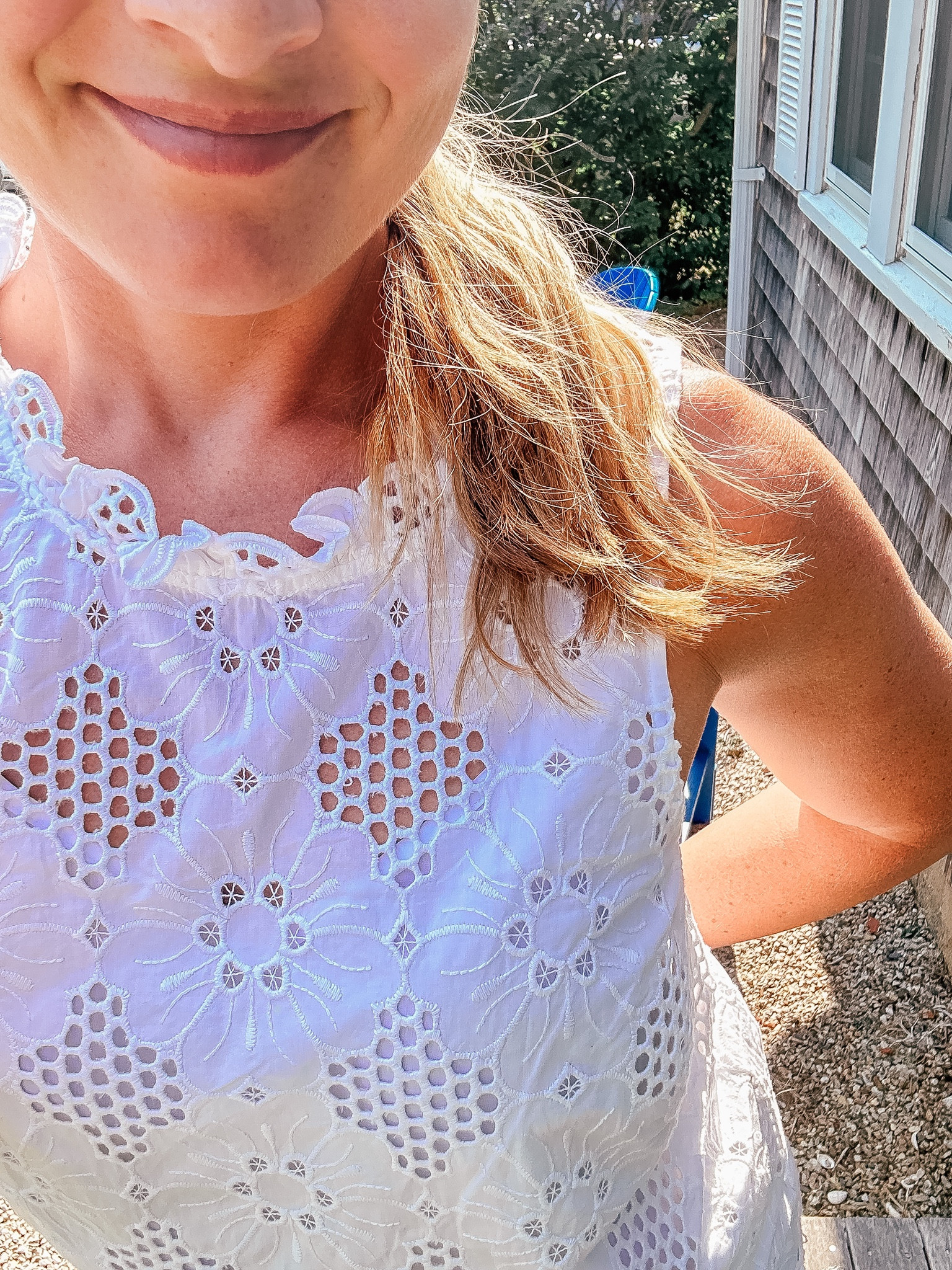White eyelet top  is on sale and comes in 3 colors 

#LTKtravel #LTKstyletip #LTKsalealert