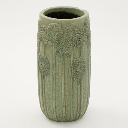 Green Dandelion Ceramic Pot 49x25cm | TK Maxx