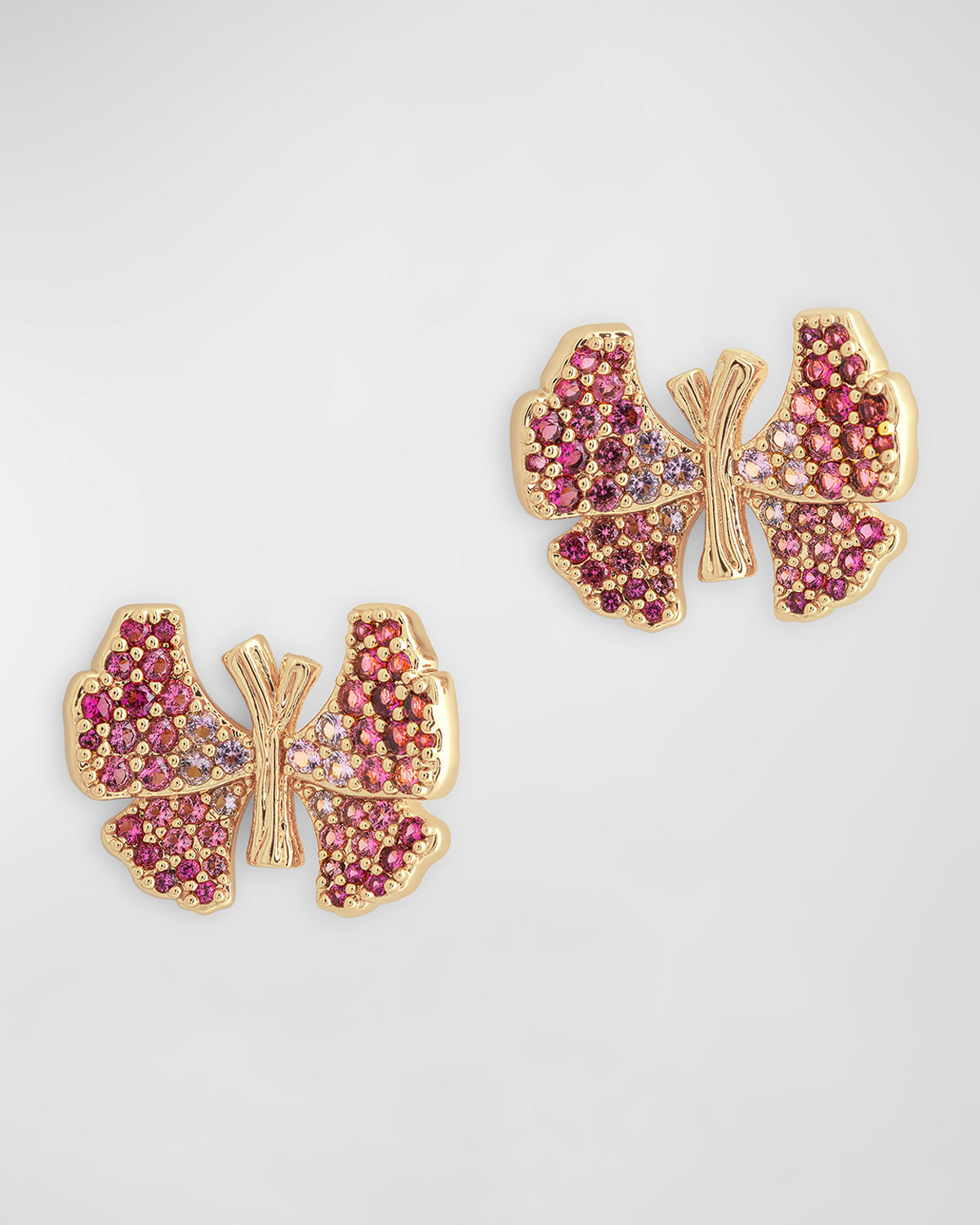 Butterfly Pave Stud Earrings | Neiman Marcus
