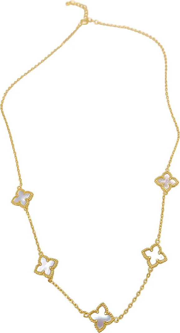 Adornia White Mother of Pearl Station Chain Necklace | Nordstromrack | Nordstrom Rack