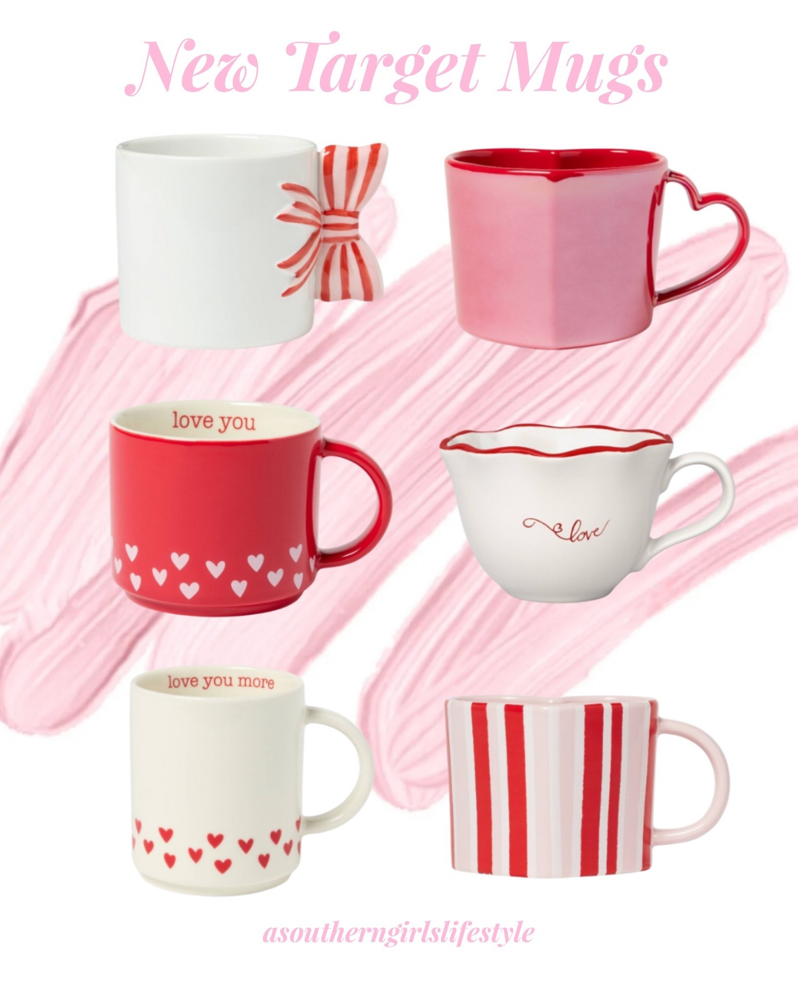 New $3 & $5 Love Mugs! 

Bow Handle Mug, Heart Handle Mug, Love you Hearts Stacking Mug, Scalloped Rim Espresso Mug, Love You More Hearts Stacking Mug & Striped Heart Mug

Valentine’s Day. Home Decor. Coffee Mug  

#LTKFindsUnder50 #LTKHome #LTKSeasonal