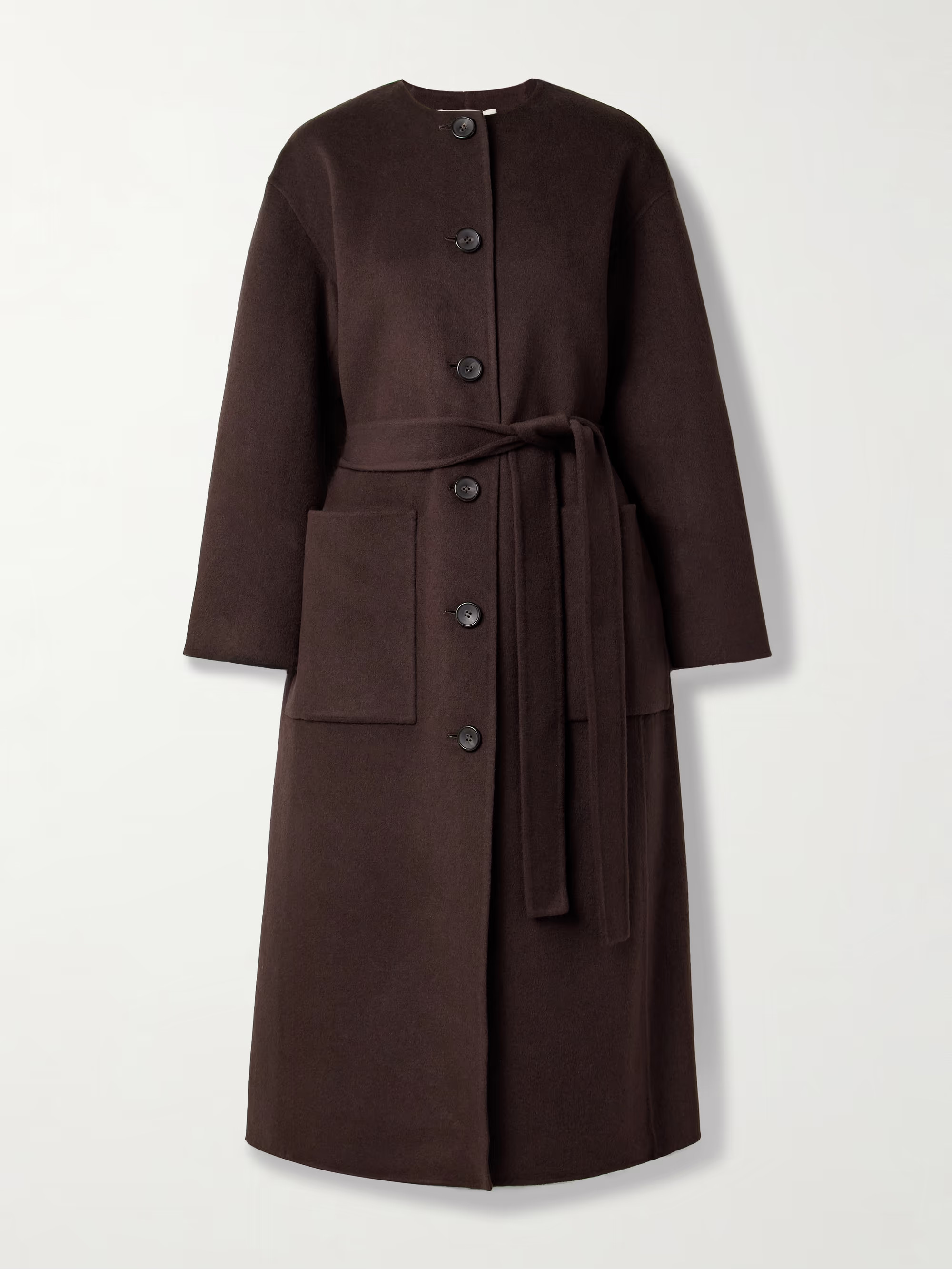 Fernanda belted wool-blend felt coat | NET-A-PORTER (US)
