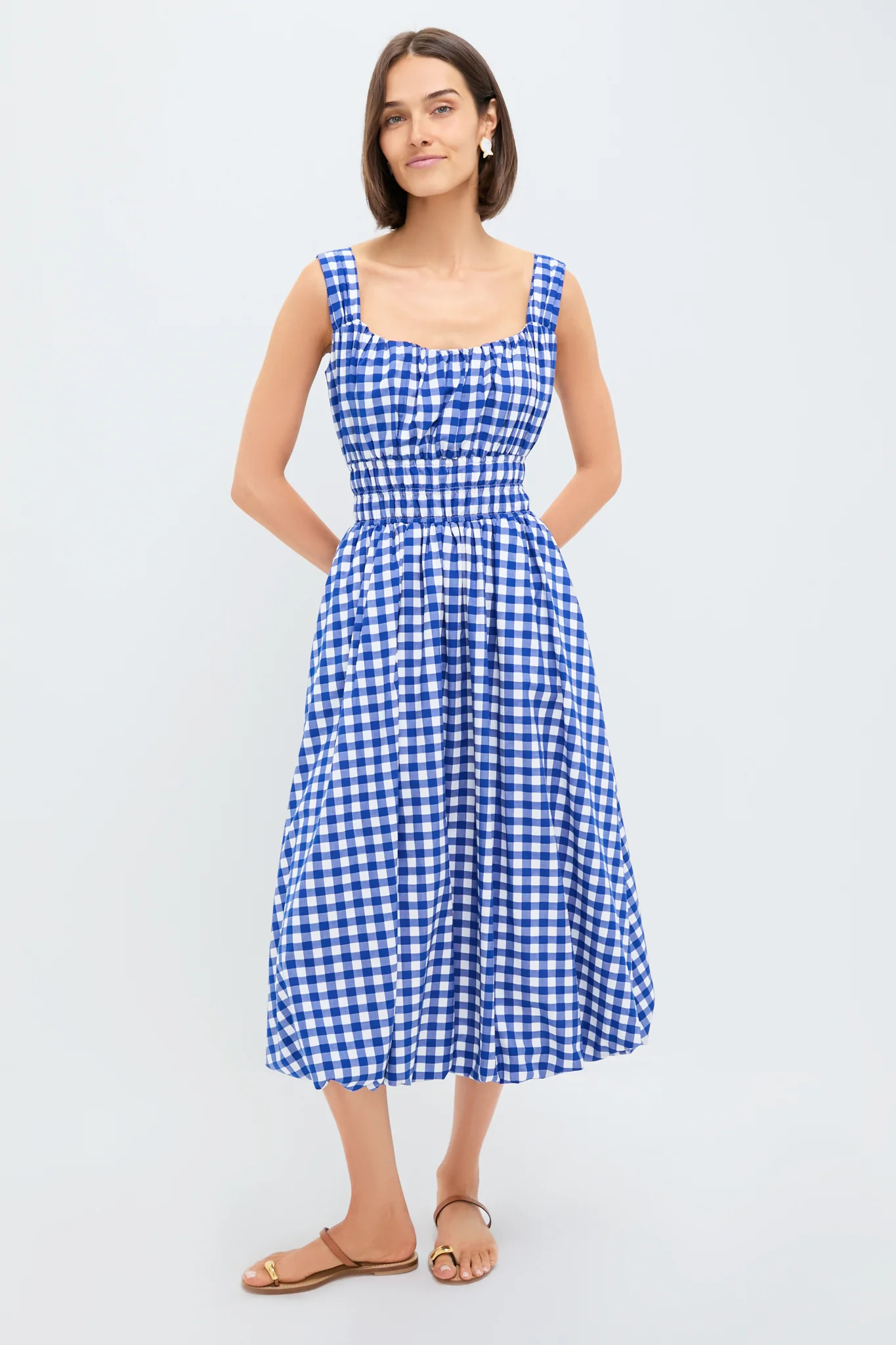 Navy Neci Gingham Tank Dress | Tuckernuck (US)
