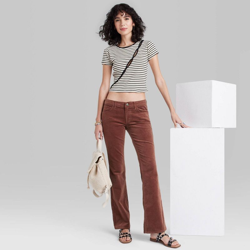Women's Low-Rise Corduroy Flare Pants - Wild Fable™ | Target