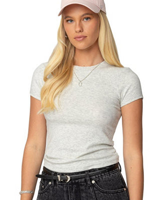 Women's Daphney Ribbed T Shirt | Macy's