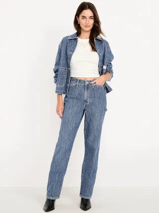 High-Waisted OG Loose Rigid Jeans | Old Navy (CA)