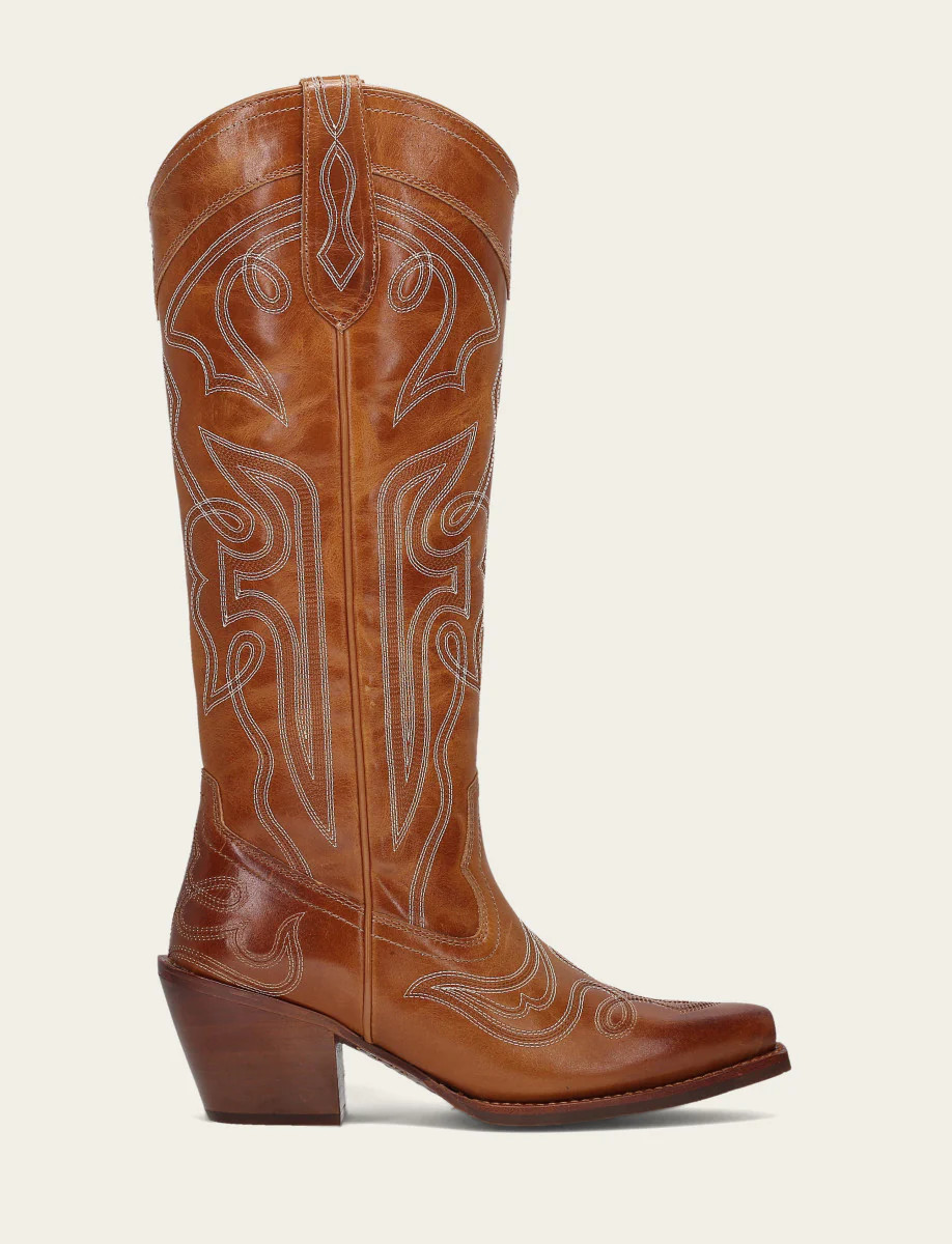 Women\u2019s Amber Laila Double F Deco Leather Boots | The Frye Company | FRYE