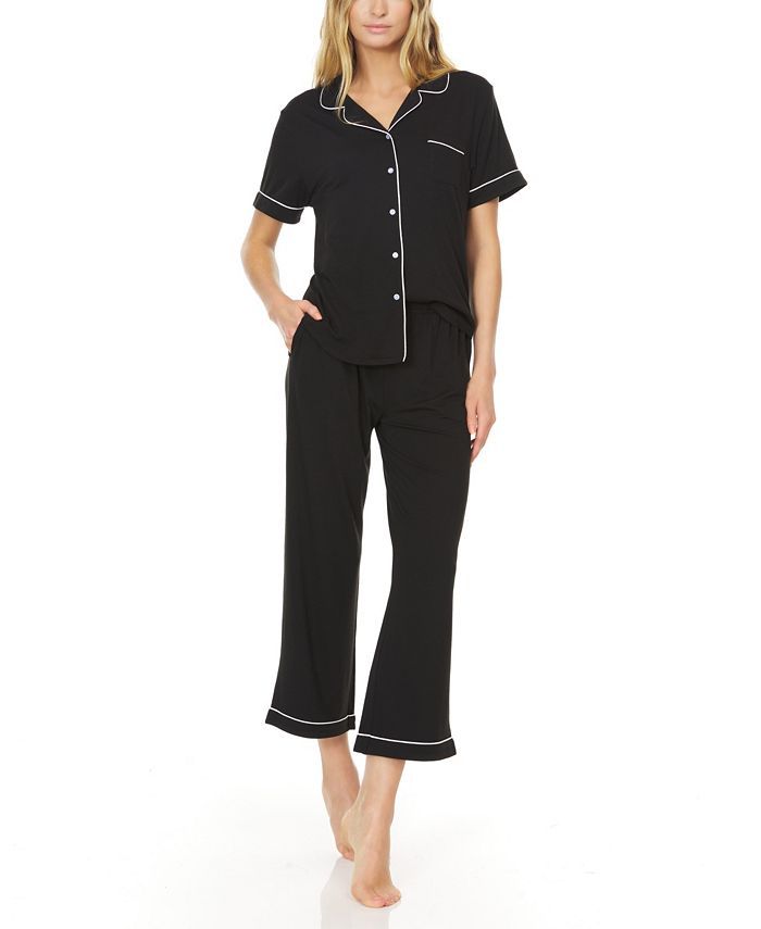 Women's Annie Button Capri Pajama Set | Macys (US)