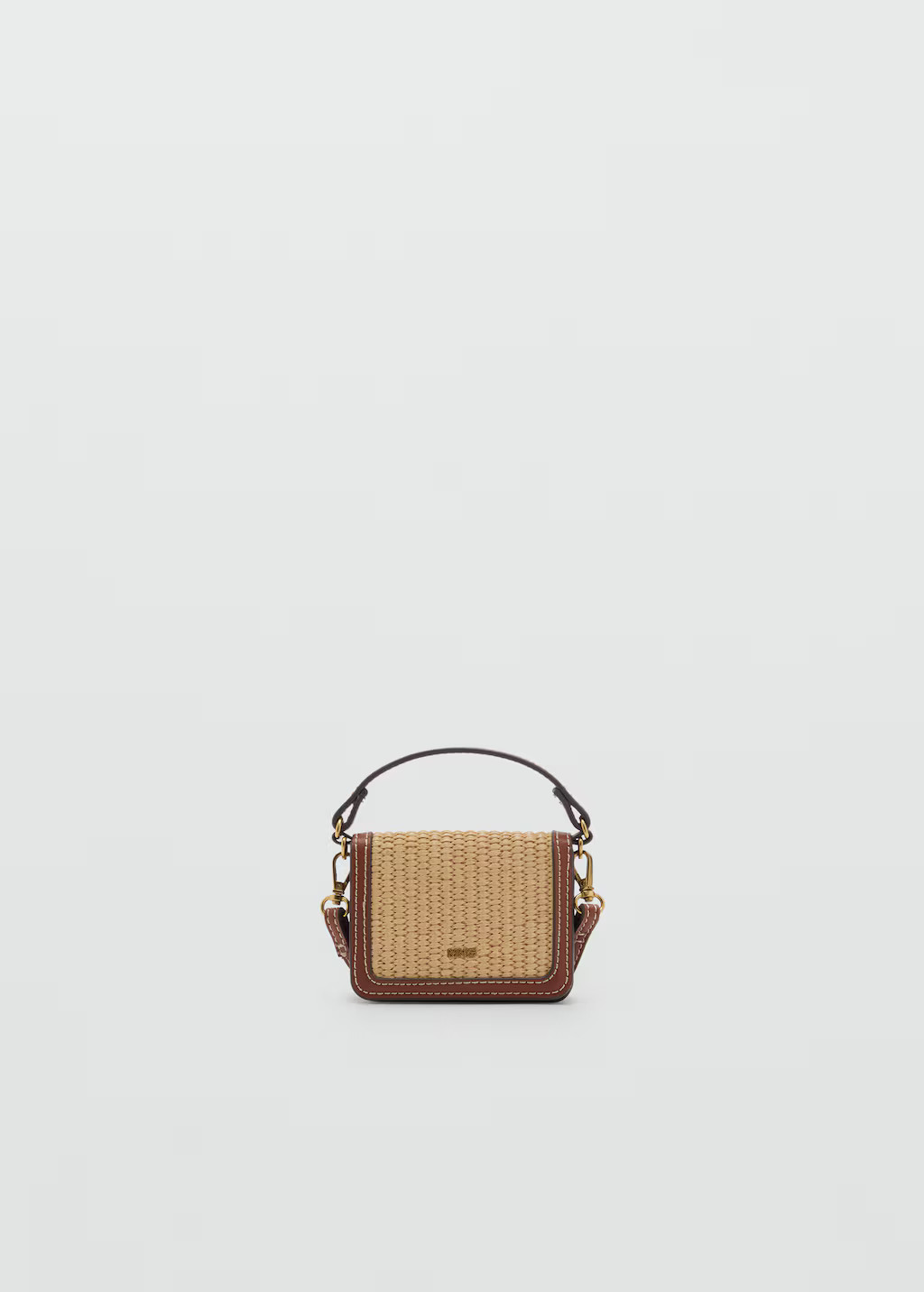 Raffia-effect crossbody purse - Women | MANGO USA | Mango (US/MX/AU)