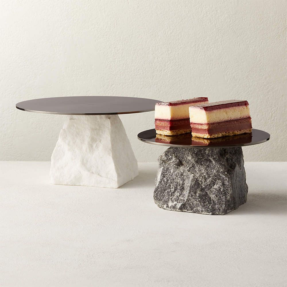 Hubbard Marble Cake Stands | CB2 | CB2