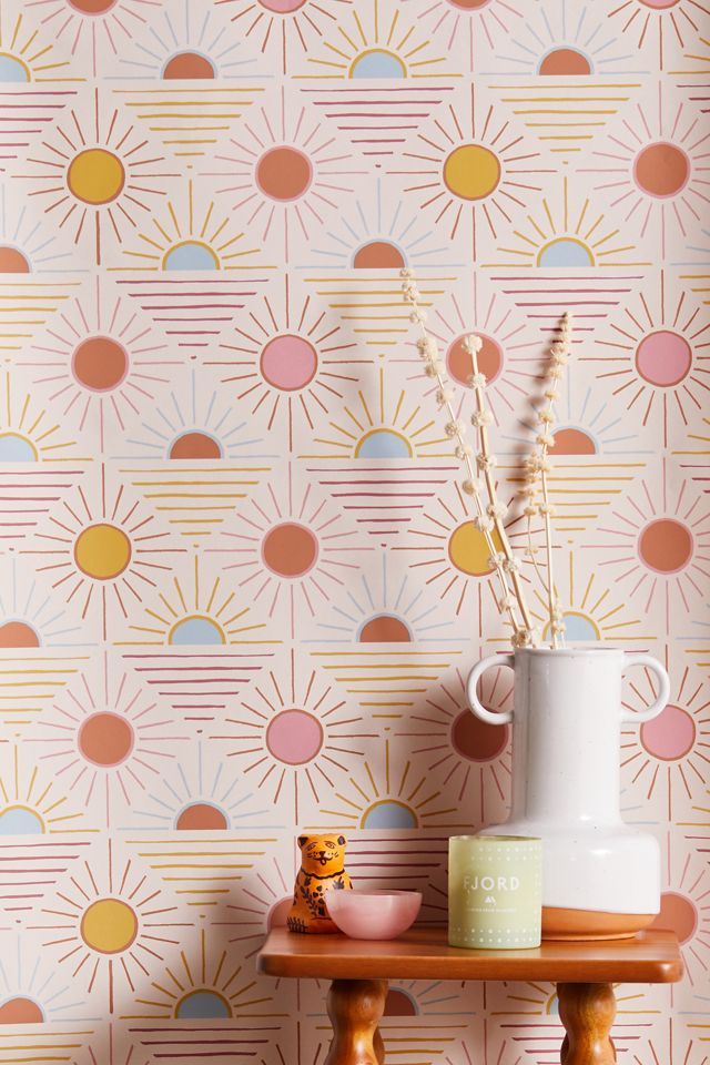 Geo Sun Removable Wallpaper | Urban Outfitters (US and RoW)