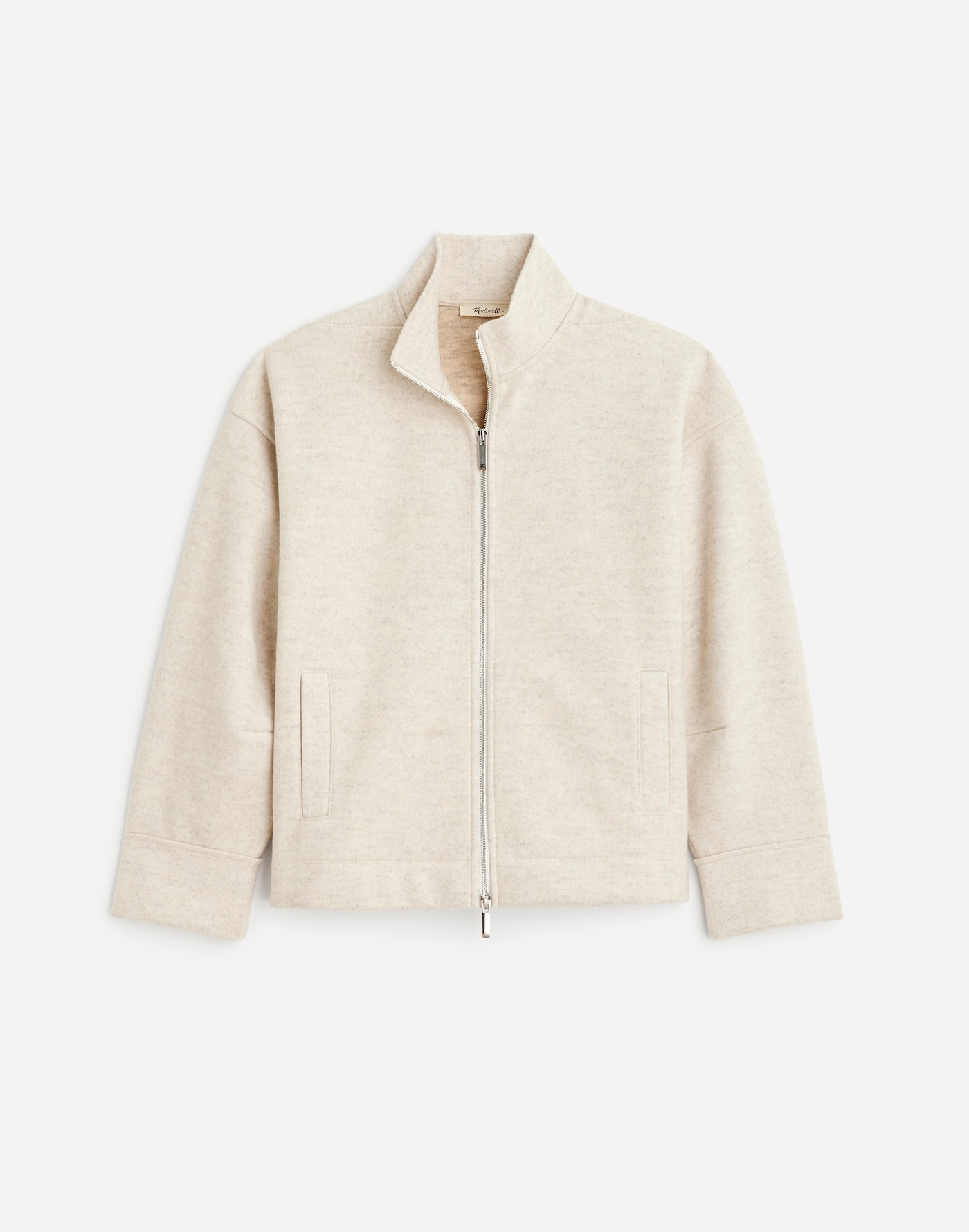 Relaxed Mockneck Knit Jacket | Madewell | Madewell