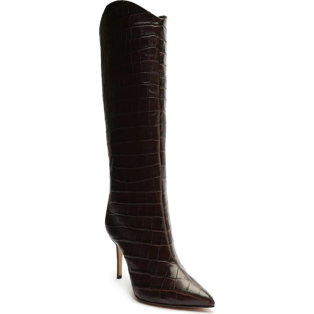 Schutz Maryana Pointed Toe Boot in Dark Chocolate at Nordstrom Rack, Size 5 | Nordstrom Rack