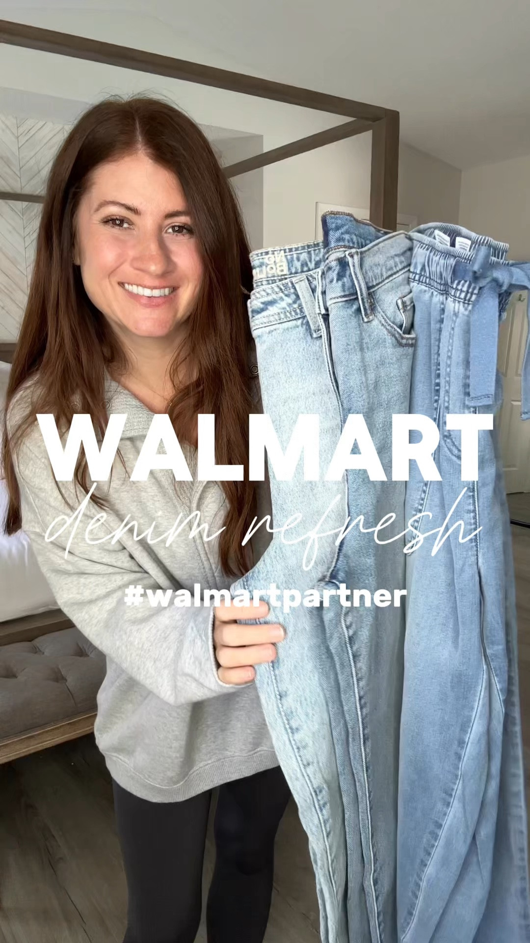 #walmartpartner New Year, New Denim 💙🙌🏼 Comment SHOP ✨Partnering with Walmart to share a few new and affordable denim styles that are perfect for your denim refresh! All under $30 👖

Follow me for more affordable fashion and Walmart finds! 

Wearing-
Cuffed ankle jeans- size 2, if between size up
Barrel- size 4
Jogger jeans- small

#walmartfashion @walmartfashion 

#LTKOver40 #LTKSeasonal #LTKStyleTip