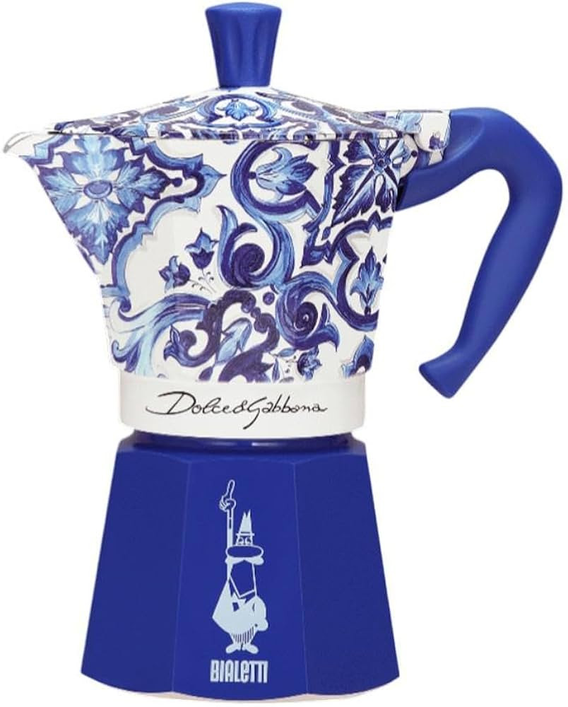 Bialetti Dolce & Gabbana Mocha Express Blue Mediterraneo for 6 Cups, Direct Fire (Coffee Maker, E... | Amazon (US)