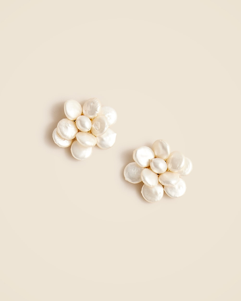 Flower pearl stud earrings | J. Crew US