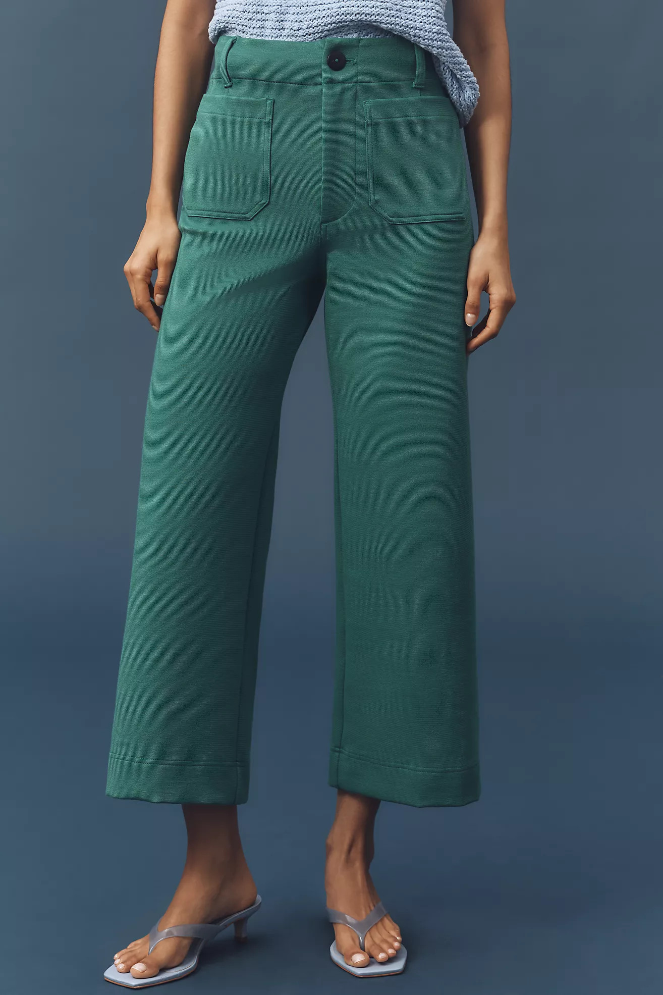 The Colette Knit Crop Wide-Leg Pants by Maeve | Anthropologie (US)