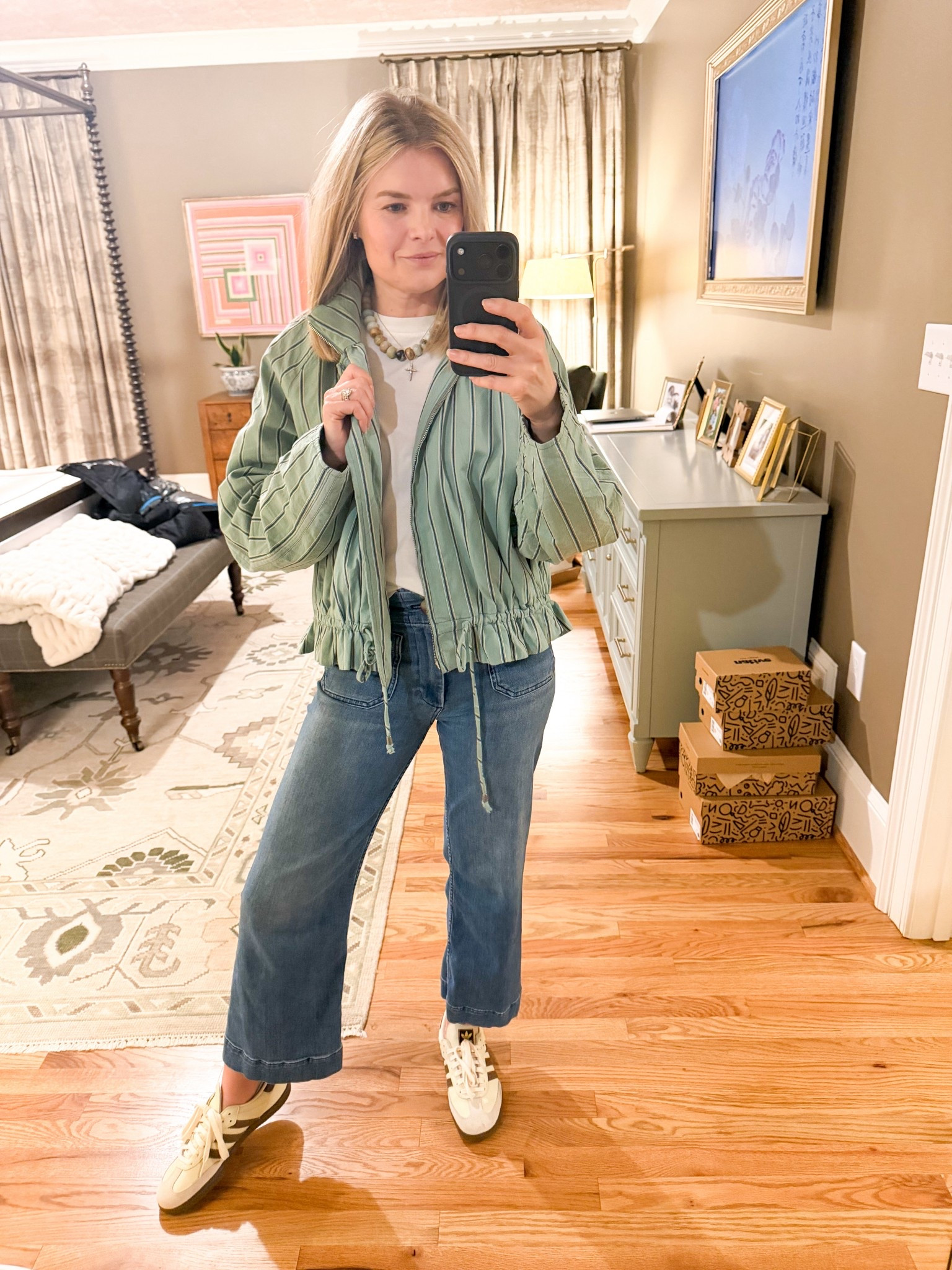 Yesterday’s sunshine with just a little chill ☀️ This lightweight jacket was exactly what I needed.
Comes in three colorways… and don’t sleep on the new sneaks 🤍

#LTKmomlife #LTKgrwm #LTKootd