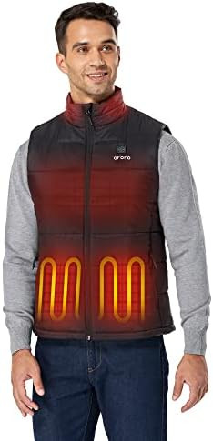 ORORO Men's Lightweight Heated Vest with USB-C Rechargeable Battery, Puffer Classic Heating Vest | Amazon (US)