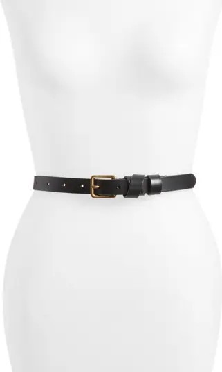 Leather Crisscross Skinny Belt | Nordstrom