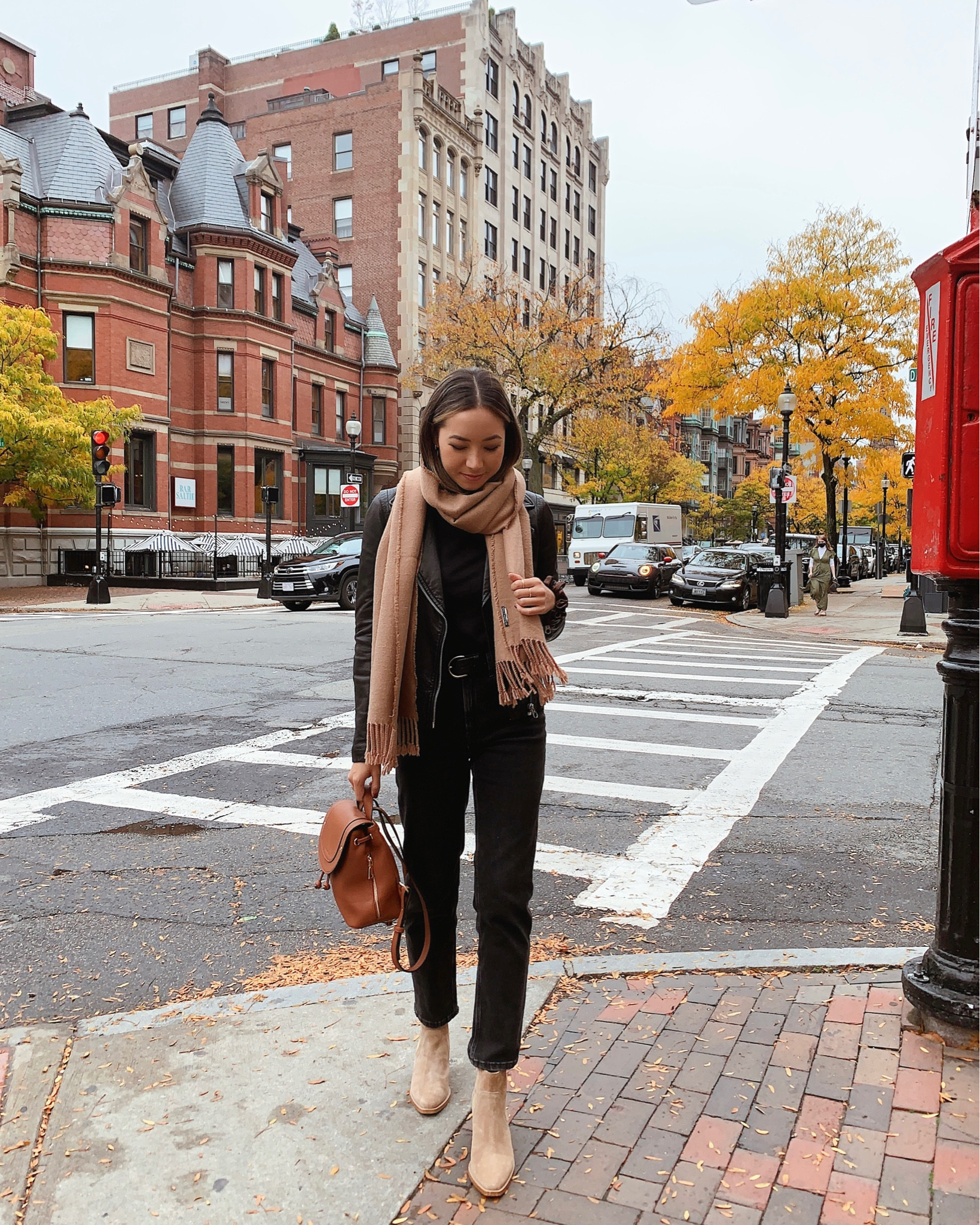 Fall outfit with jeans and boots 

Madewell leather jacket xs on sale (ends today)
Wearing old Everlane jeans & boots, linked similar options 

Straight leg jeans, casual style, fall capsule outfit, Boston 

#LTKSeasonal #LTKtravel #LTKsalealert