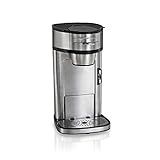 Hamilton Beach Scoop Single Serve Coffee Maker, Fast Brewing, Stainless Steel (49981A) | Amazon (US)