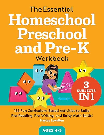 The Essential Homeschool Preschool and Pre-K Workbook: 135 Fun Curriculum-Based Activities to Bui... | Amazon (US)