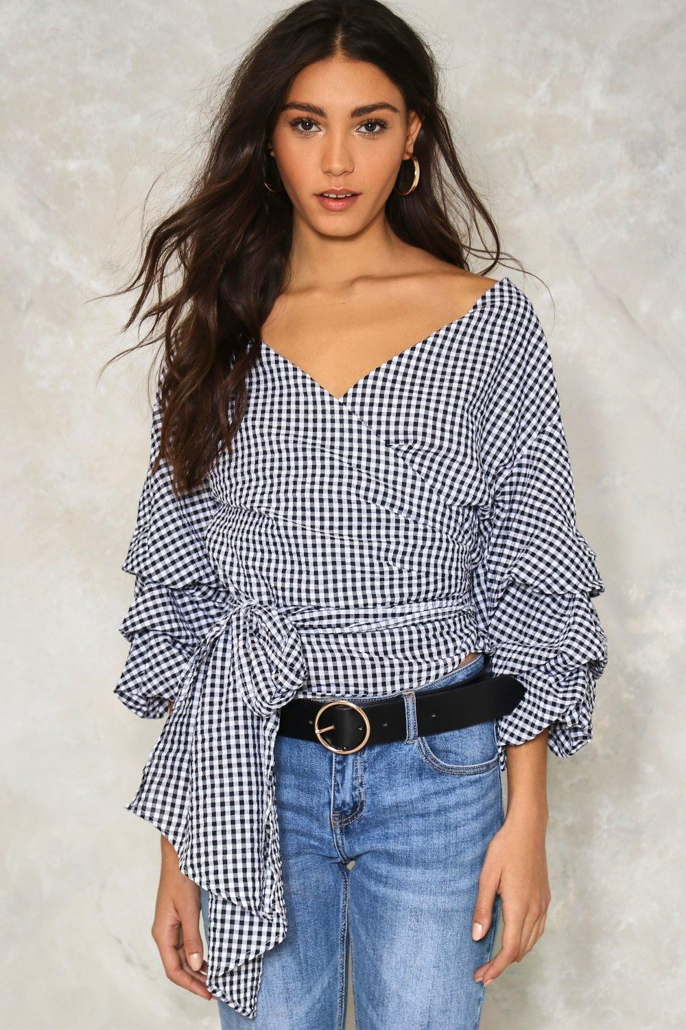 Jump Ship Gingham Blouse | NastyGal (US & CA)