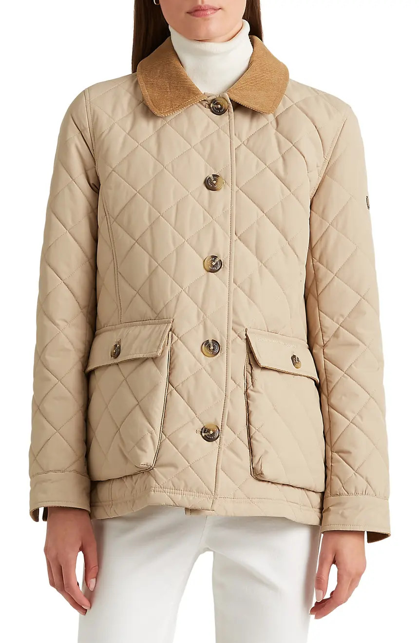 Lauren Ralph Lauren Quilted Patch Pocket Jacket | Nordstrom | Nordstrom